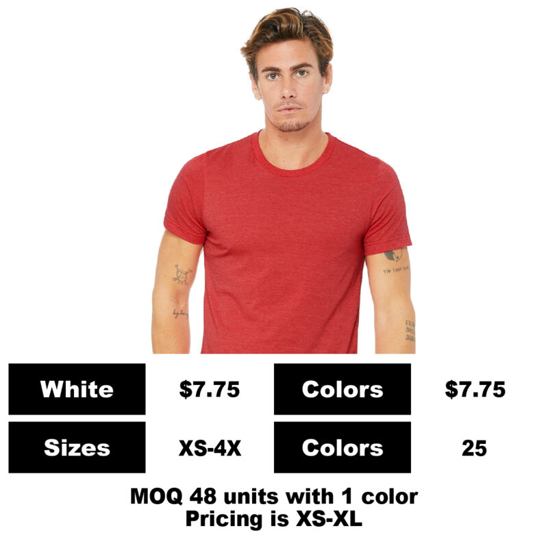 B3001CVC-P: Contrast Pocket 6.0 oz Cotton Pocket T-Shirt - 4.2 oz Blend Pocket T-Shirt